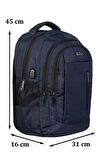 Case Club Laptop Sırt Çantası Macbook Air Mocbook Pro Uyumlu 14"inç- 15,6"inç-16 "inç Su Geçirmez Kumaş