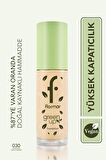 Flormar Green Up Kremsi Dokulu & Mat Bitişli Vegan Fondöten