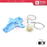 VW Jetta MK6 A6 IV 2010-2018 5C6 5C6839462 İçin Elektrikli Arka Sağ Cam Kriko Tamir Seti