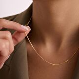 Altın Zarif Hasır Kolye