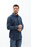 Erkek Regular Fit Jean Gömlek