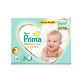 Prima Bebek Bezi Premium Care 3 Beden 96'lı Junior Fırsat Paket