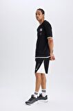 DeFactoFit NBA Brooklyn Nets Beli Bağcıklı Cepli Kısa Paça Şort C9253AX24AUBK81