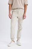 Regular Gabardin Jogger Pantolon Kargo Cepli Beli Paçası Lastikli