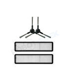 Dreame D9 Max Gen 2 Uyumlu Yedek Hepa Filtre ve Yan Fırça-4 Parça