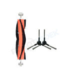 Dreame D9 Max Gen 2 Uyumlu Yedek Ana Fırça ve Yan Fırça-3 Parça