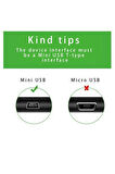  Mini Usb To Usb Data Şarj Kablosu Kamera Mp3 Mp4 Ps3 Radyo Navigasyon Şarj Kablosu Piramit Uç 1.5 Metre