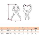 BULUT Mandal Tipi Plastik İşkence 4 inç Orta Boy 115*42 mm
