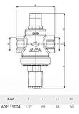 Eca 1/2 Basınç Düşürücü Valf Pistonlu 602111004