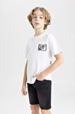 DeFacto Erkek Çocuk Basic Düz Jean Şort B5741A824SMNM40