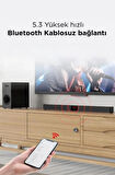 KTS-2035 Siyah 30 W USB Tf Aux Girişli Suwoofer Soundbar Ev Sinema Sistemi