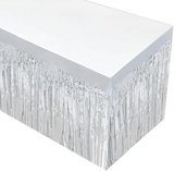 Gümüş Metalize Masa Eteği 275x75 Cm – Kendinden Yapışkanlı