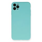 Apple İphone 11 Pro Max Kılıf Nano İçi Kadife Silikon - Turkuaz
