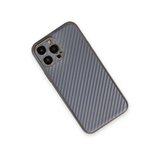 Apple İphone 13 Pro Max Kılıf Coco Karbon Silikon - Gri