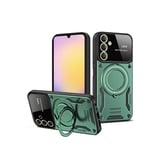 Samsung Galaxy A05s Kılıf Joy Lens Standlı Kapak - Koyu Yeşil