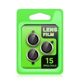 Apple İphone 15 Pro Raze Metal Kamera Lens - Siyah