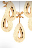 Damla Model 5'li Gold 3 Renk Modu Ledli Kristal Taşlı Modern Salon Mutfak Oturma Odası Led Avize