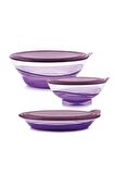 Tupperware 3'lü Damla Set Şık Tasarımlı Saklama Kabı Mor