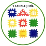 Puzzle City 3D Yapı ve Tasarım Blokları 64 Parça