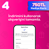 Pazarama Hediye Çeki 750 TL