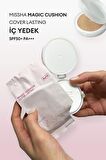 Yüksek Kapatıcı Yarı Mat SPF50+ PA+++ Fondöten İç Yedek 15g Magic Cushion Cover Lasting No.21