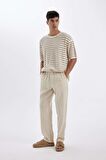 DeFacto Relax Fit Rahat Kesim Dar Paça Keten Karışımlı Yazlık Pantolon C1140AX24SMBG750