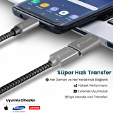 CCA01 Type-C To USB 3.1 Dönüştürücü Metal Adaptör Mini OTG (Priente Türkiye Garantili)