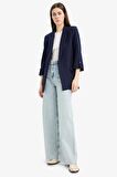 	Regular Fit Ceket Yaka Basic Düz Blazer Ceket