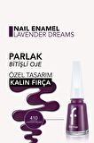 Flormar Klasik Parlak Bitişli Yüksek Pigmentli Oje - Nail Enamel- 410 Lavender Dreams New- 8682536036016