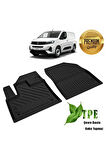 Opel Combo Panelvan Van Havuzlu Paspas Ön Iki Parça Siyah 4d 2019 2020 2021 2022 2023 2024