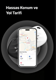 Air Tag, Akıllı Blutooth Takip Cihazı, Anahtar, Çanta, Bavul ve Evcil Hayvan için Kayıp Eşya Bulucu, Uzun Pil Ömürlü IOS Uyumlu, Smart Tag, Siyah X6605
