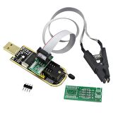 CH341A 24 25 Serisi BIOS USB Programcı Modülü ve 93CXX / 25CXX / 24CXX için SOIC8 SOP8 Test Klipsi