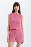 DeFacto Regular Fit Normal Bel Düz Paça Bürümcük Şort D0568AX24SMPN160