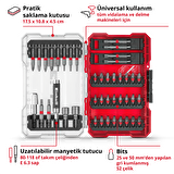 Orijinal Einhell M-CASE 42 parça uç seti - 49118953