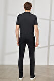 Slim Fit Dar Kesim Yan Cepli Pamuklu Esnek Armürlü Pantolon