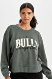DeFactoFit NBA Chicago Bulls Bisiklet Yaka Sweatshirt C8247AX24AUGN498