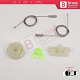 Fiat Punto Grande Evo 3 199 2005-2024 3/5-Kapı 51723315 İçin Elektrikli Ön Sağ Cam Kriko Tamir Seti