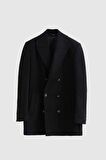 Ds Damat Regular Fit Lacivert Denizci Metal Düğme Detaylı Kaşe Kaban 1HF08ORT10005