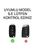 Vw Tiguan Jetta Golf 5 Golf 6 Scirocco Polo Caddy Lüks Anahtar Koruma Kılıf 2.Resime Bakınız