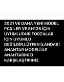 Honda Pcx 2021-2022-2023-2024-2025 Model Uyumlu Anahtar Kılıfı Mavi/gold Forza Için Uymaz