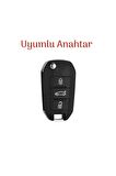 Peugeot 208 301 307 308 508 2008 3008 Partner Van Sustalı Anahtar Koruma Kılıf 2.Resime Bakınız
