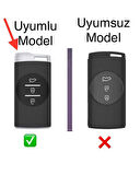 Chery Tiggo 7 Anahatar Koruma Kılıfı Siyah/Krom Lütfen 2.Resime Bakıp Anahtar Teyiti Yapınız