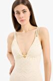DeFacto Regular Fit Nakışlı Brode Mayo-Fall in Love B6898AX25SMER103