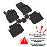 Volkswagen Tiguan 3 Ferrous 4D Havuzlu Kauçuk Paspas ve ÜST 3D Bagaj Havuzu 2024 ve Üstü