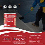 İZOAL 5 KG Kauçuk ve Elyaf Katkılı Likit Membran