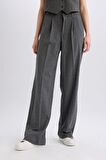 DeFacto Pantolon Wide Leg Çift Cepli Normal Bel Standart Boy Geniş Bol Paça D5066AX24AUAR61