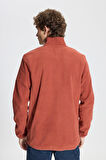 Anti-Pilling Tüylenme Yapmayan Standart Fit Bato Yaka Sweatshirt Polar Ceket