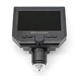 600X Dijital Mikroskop 4.3'' HD LCD Ekran, 3.6MP, USB, 1080P Video Kayıt, Şarjlı, Standlı, Türkçe Menü 
