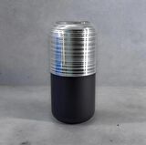Modern İskandinav Siyah Detaylı Nordik Cam Vazo
