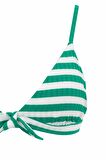 DeFacto Fall in Love Regular Fit Çizgili Ribana Bikini Üstü B0383AX23HSGN232